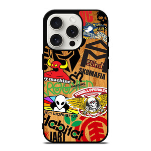 TOY MACHINE STICKER SKATEBOARD iPhone 15 Pro Case Cover