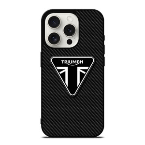 TRIUMPH MOTORCYCLE CARBON LOGO iPhone 15 Pro Case Cover