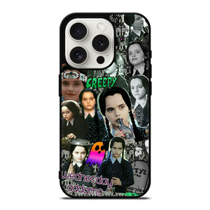 WEDNESDAY ADDAMS COLLAGE iPhone 15 Pro Case Cover