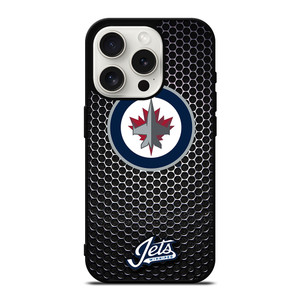 WINNIPEG JETS METAL iPhone 15 Pro Case Cover WINNIPEG JETS METAL iPhone 15 Pro Case Cover