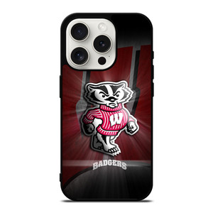 WISCONSIN BADGERS 2 iPhone 15 Pro Case Cover WISCONSIN BADGERS 2 iPhone 15 Pro Case Cover