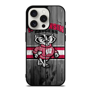 WISCONSIN BADGERS LOGO iPhone 15 Pro Case Cover