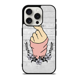 WOODEN CUTE HEART FINGER iPhone 15 Pro Case Cover WOODEN CUTE HEART FINGER iPhone 15 Pro Case Cover