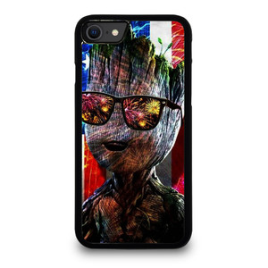 BABY GROOT AMERICAN iPhone SE 2020 Case Cover