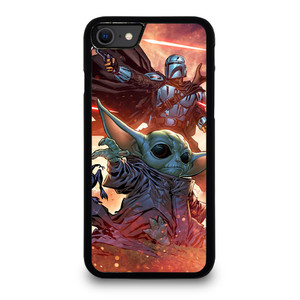 BABY YODA AND THE MANDALORIAN 2 iPhone SE 2020 Case Cover