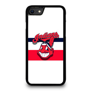 CLEVELAND INDIANS STRIPE LOGO iPhone SE 2020 Case Cover