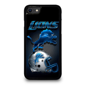 DETROIT LIONS METAL iPhone SE 2020 Case Cover