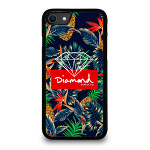 DIAMOND SUPPLY CO FLORAL LOGO iPhone SE 2020 Case Cover