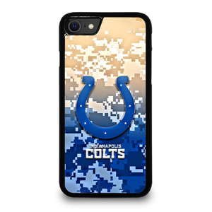 INDIANAPOLIS COLTS CAMO LOGO iPhone SE 2020 Case Cover