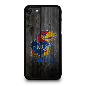 KANSAS JAYHAWKS WOODEN LOGO iPhone SE 2020 Case Cover