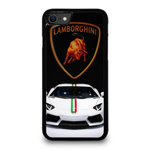 LAMBORGHINI WHITE CAR iPhone SE 2020 Case Cover