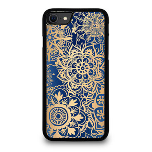 MANDALA BLUE PATTERN iPhone SE 2020 Case Cover