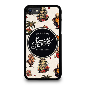 SAILOR JERRY PATTERN iPhone SE 2020 Case Cover