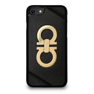 SALVATORE FERRAGAMO GOLD LOGO iPhone SE 2020 Case Cover