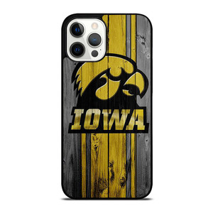 IOWA HAWKEYES WOODEN iPhone 12 Pro Max Case Cover