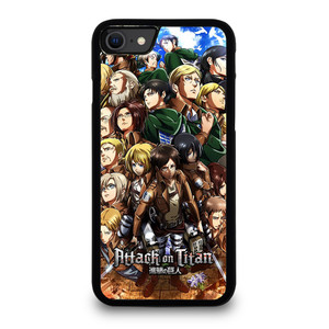 ATTACK ON TITAN CHARACTER iPhone SE 2022 Case Cover