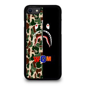 BAPE CAMO SHARK WGM iPhone SE 2022 Case Cover BAPE CAMO SHARK WGM iPhone SE 2022 Case Cover