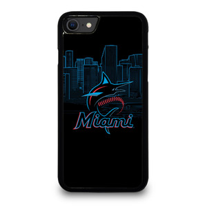 MIAMI MARLINS BLACK iPhone SE 2022 Case Cover MIAMI MARLINS BLACK iPhone SE 2022 Case Cover