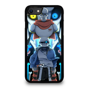 PAPYRUS AND SANS UNDERTALE SKULL iPhone SE 2022 Case Cover