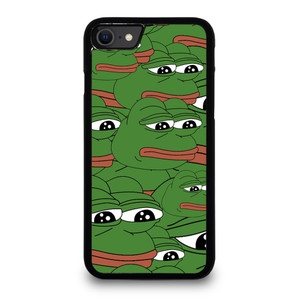 PEPE THE SMUG FROG PATTERN iPhone SE 2022 Case Cover