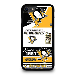 PITTSBURGH PENGUINS LOGO COLLAGE iPhone SE 2022 Case Cover