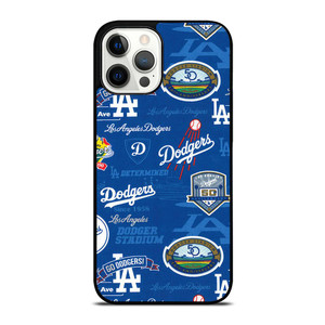 LOS ANGELES DODGERS LOGO COLLAGE iPhone 12 Pro Max Case Cover
