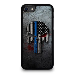 THIN BLUE LINE PUNISHER iPhone SE 2022 Case Cover
