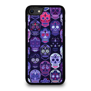 SUGAR SKULL PATTERN iPhone SE 2020 Case Cover