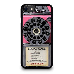 VINTAGE RETRO PAYPHONE PINK iPhone SE 2020 Case Cover VINTAGE RETRO PAYPHONE PINK iPhone SE 2020 Case Cover