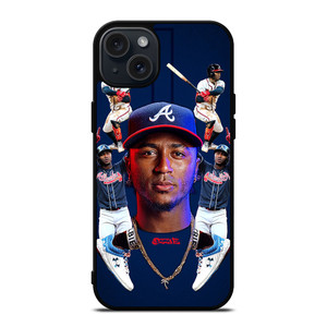 ACUNA JR ATLANTA BRAVES FACE iPhone 15 Plus Case Cover ACUNA JR ATLANTA BRAVES FACE iPhone 15 Plus Case Cover