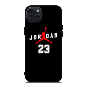 AIR JORDAN BLACK iPhone 15 Plus Case Cover