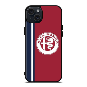 ALFA ROMEO STRIPE iPhone 15 Plus Case Cover ALFA ROMEO STRIPE iPhone 15 Plus Case Cover