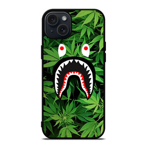 BAPE CAMO SHARK WEED iPhone 15 Plus Case Cover