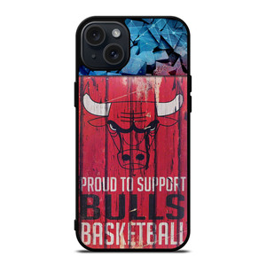 CHICAGO BULLS PROUD iPhone 15 Plus Case Cover CHICAGO BULLS PROUD iPhone 15 Plus Case Cover