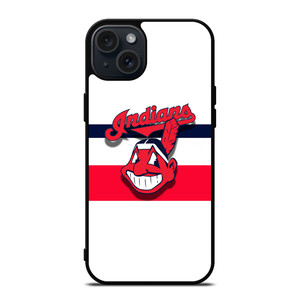 CLEVELAND INDIANS STRIPE LOGO iPhone 15 Plus Case Cover