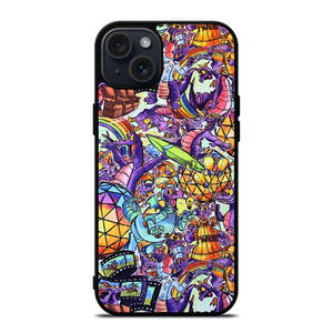 FIGMENT EPCOT DISNEY COLLAGE iPhone 15 Plus Case Cover