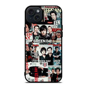 GREEN DAY BAND COLLAGE iPhone 15 Plus Case Cover