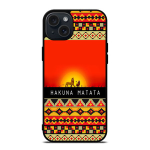HAKUNA MATATA LION KING AZTEC 1 iPhone 15 Plus Case Cover