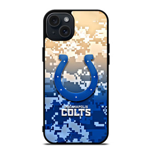 INDIANAPOLIS COLTS CAMO LOGO iPhone 15 Plus Case Cover INDIANAPOLIS COLTS CAMO LOGO iPhone 15 Plus Case Cover