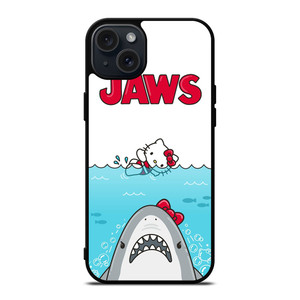 JAWS SHARK HELLO KITTY iPhone 15 Plus Case Cover