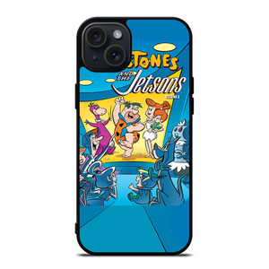 JETSONS MEET FLINTSTONES iPhone 15 Plus Case Cover JETSONS MEET FLINTSTONES iPhone 15 Plus Case Cover