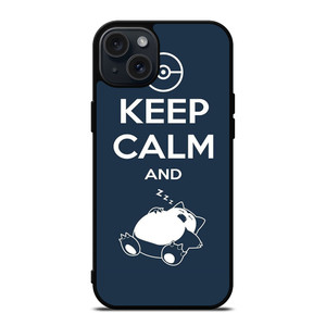 KEEP CALM SNORLAX iPhone 15 Plus Case Cover