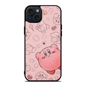 KIRBY DRAW PINK iPhone 15 Plus Case Cover KIRBY DRAW PINK iPhone 15 Plus Case Cover