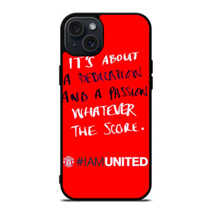 MANCHESTER UNITED I AM UNITED iPhone 15 Plus Case Cover