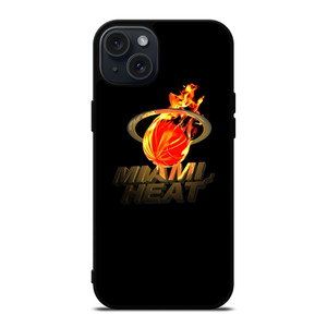 MIAMI HEAT FIRE LOGO iPhone 15 Plus Case Cover