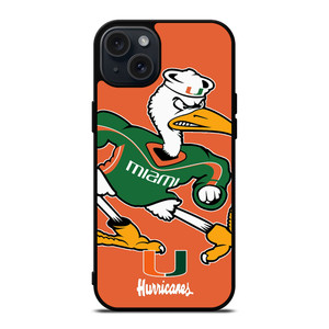 MIAMI HURRICANES UM 2 iPhone 15 Plus Case Cover MIAMI HURRICANES UM 2 iPhone 15 Plus Case Cover