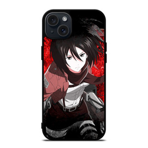 MIKASA ACKERMAN ATTACK ON TITAN 2 iPhone 15 Plus Case Cover MIKASA ACKERMAN ATTACK ON TITAN 2 iPhone 15 Plus Case Cover