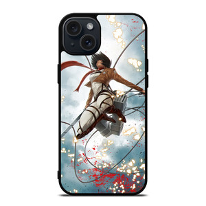 MIKASA ACKERMAN ATTACK ON TITAN iPhone 15 Plus Case Cover MIKASA ACKERMAN ATTACK ON TITAN iPhone 15 Plus Case Cover