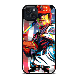 MIKE TROUT LOS ANGELES ANGELS BASEBALL iPhone 15 Plus Case Cover MIKE TROUT LOS ANGELES ANGELS BASEBALL iPhone 15 Plus Case Cover