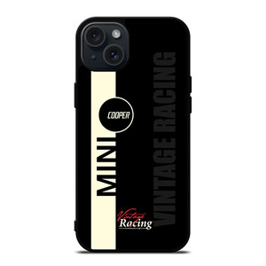 MINI COOPER VINTAGE RACING iPhone 15 Plus Case Cover MINI COOPER VINTAGE RACING iPhone 15 Plus Case Cover